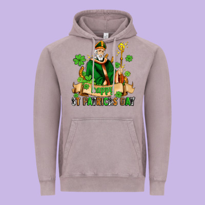 Happy St Patricks Day With St Patricks Vintage Hoodie Designed By Adodesignshop