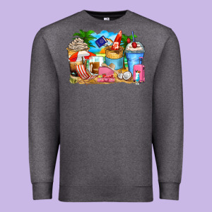 Travel Coffee Cups Premium Sweatshirt Designed By Zillion Design Studio