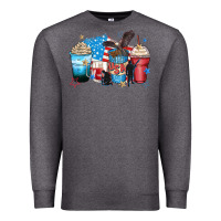 Charcoal Heather usa coffee cups Premium Sweatshirt - Zillion Design Studio