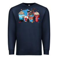 Navy usa coffee cups Premium Sweatshirt - Zillion Design Studio