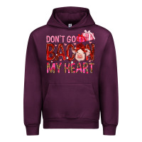 Mauve Wine dont go bacon my heart Urban Hoodie - NancyCooperArtShop