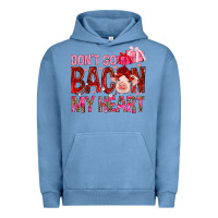 Pigment Pebble Blue dont go bacon my heart Urban Hoodie - NancyCooperArtShop