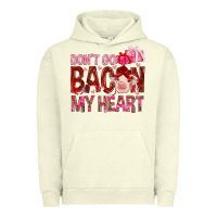 Pigment Pistachio dont go bacon my heart Urban Hoodie - NancyCooperArtShop