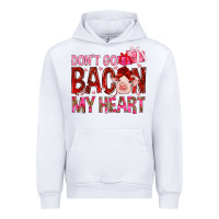 White dont go bacon my heart Urban Hoodie - NancyCooperArtShop