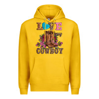Lemon valentines day love my cowboy Premium Hoodie - AdoDesignShop