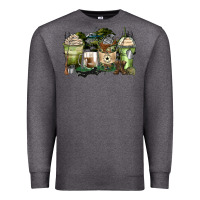 Charcoal Heather veteran coffee cups Premium Sweatshirt - Zillion Design Studio