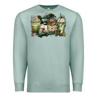 Seafoam veteran coffee cups Premium Sweatshirt - Zillion Design Studio