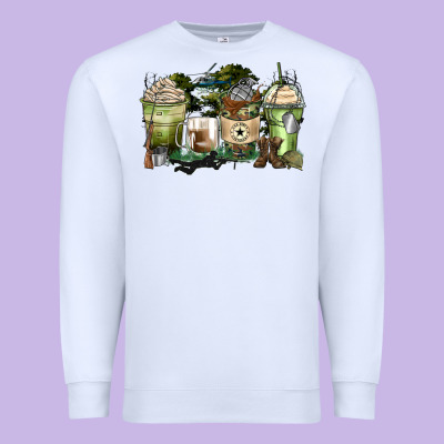 Veteran Coffee Cups Premium Sweatshirt Designed By Zillion Design Studio