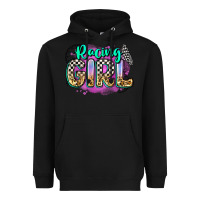Black racing girl Heavyweight Hoodie - Zillion Design Studio