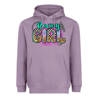 Lavender racing girl Heavyweight Hoodie - Zillion Design Studio
