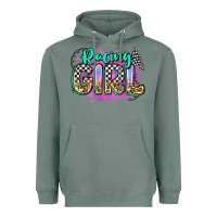Sage racing girl Heavyweight Hoodie - Zillion Design Studio