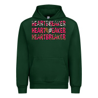 Forest Green heartbreaker with leopard and cowhide Urban Hoodie - NancyCooperArtShop