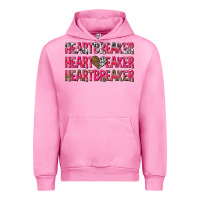 Fuchsia Pink heartbreaker with leopard and cowhide Urban Hoodie - NancyCooperArtShop