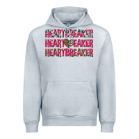 Heather Grey heartbreaker with leopard and cowhide Urban Hoodie - NancyCooperArtShop