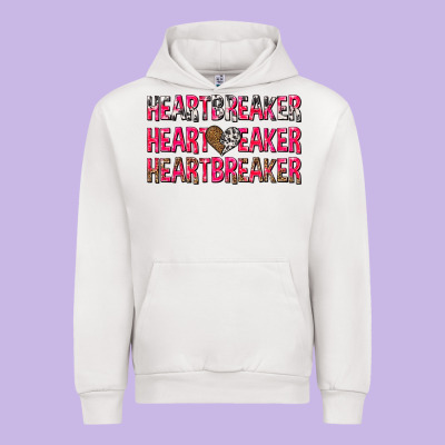 Heartbreaker With Leopard And Cowhide Urban Hoodie Designed By Nancycooperartshop