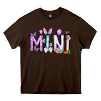 Chocolate Brown easter day mini Heavy Core Tee - CowhideDigitalArt