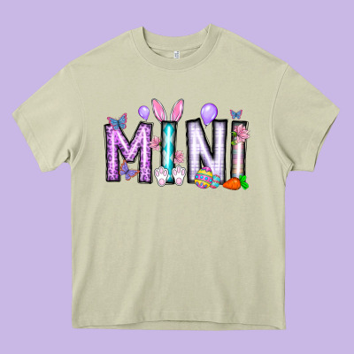 Easter Day Mini Heavy Core Tee Designed By Cowhidedigitalart