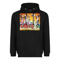 Black salty vibes Heavyweight Hoodie - texasbilliewilder