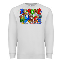 Dove Grey ausome autism nurse Premium Sweatshirt - Zillion Design Studio