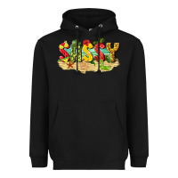 Black sassy beach Heavyweight Hoodie - texasbilliewilder
