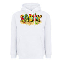 White sassy beach Heavyweight Hoodie - texasbilliewilder
