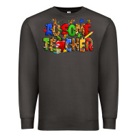 Smoke ausome autism teacher Premium Sweatshirt - Zillion Design Studio