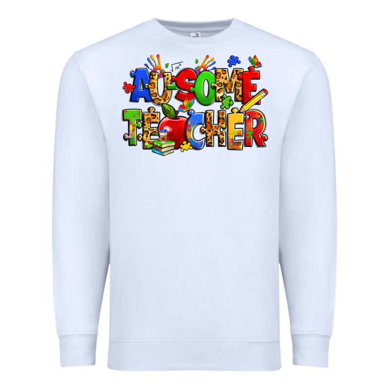 Ausome Autism Teacher Premium Sweatshirt by Zillion Design Studio | Teevron