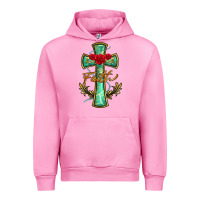 Fuchsia Pink cross faith Urban Hoodie - BarkalooDesign
