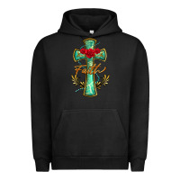 Pigment Black cross faith Urban Hoodie - BarkalooDesign