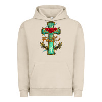 Pigment French Oak cross faith Urban Hoodie - BarkalooDesign