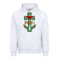 White cross faith Urban Hoodie - BarkalooDesign
