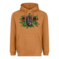 Meerkat Christmas highland calf Heavyweight Hoodie - RanaPortraitStore