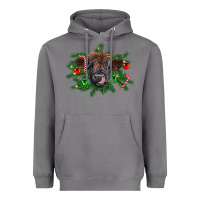 Storm Christmas highland calf Heavyweight Hoodie - RanaPortraitStore