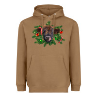 Toasted Coconut Christmas highland calf Heavyweight Hoodie - RanaPortraitStore