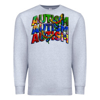 Heather Grey autism autism autism Premium Sweatshirt - Zillion Design Studio
