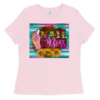 Bubblegum Pink nail boss tumbler Ladies Tee - BarkalooDesign