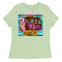 Matcha nail boss tumbler Ladies Tee - BarkalooDesign