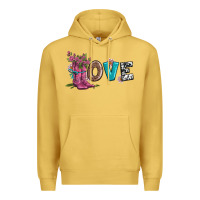 Antique Gold valentines day love and boots Premium Hoodie - AdoDesignShop