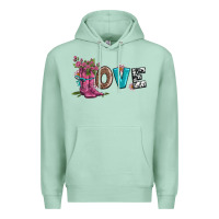 Seafoam valentines day love and boots Premium Hoodie - AdoDesignShop