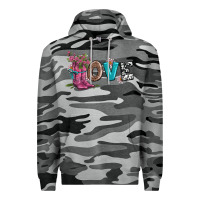 Slate Camo valentines day love and boots Premium Hoodie - AdoDesignShop