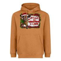 Meerkat all i want for christmas is a cow highland calf Heavyweight Hoodie - RanaPortraitStore