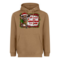 Toasted Coconut all i want for christmas is a cow highland calf Heavyweight Hoodie - RanaPortraitStore