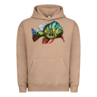 Pigment Burro Peacock Bass Illustrations Urban Hoodie - LillyAllenDesigns