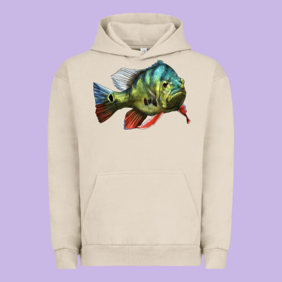 Peacock Bass Illustrations Urban Hoodie Designed By Lillyallendesigns