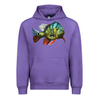 Tulip Peacock Bass Illustrations Urban Hoodie - LillyAllenDesigns