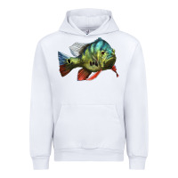 White Peacock Bass Illustrations Urban Hoodie - LillyAllenDesigns