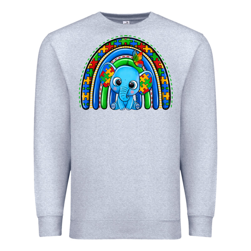 Autism Elephant Rainbow Premium Sweatshirt by Zillion Design Studio | Teevron