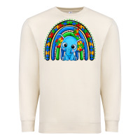 Sandshell autism elephant rainbow Premium Sweatshirt - Zillion Design Studio