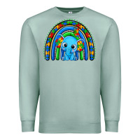 Seafoam autism elephant rainbow Premium Sweatshirt - Zillion Design Studio