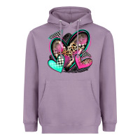 Lavender race hearts Heavyweight Hoodie - Zillion Design Studio